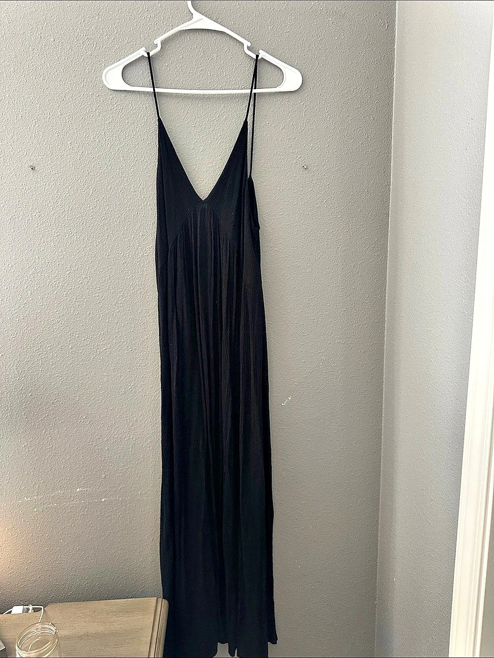 Final Touch Black Maxi Slip Dress Like New